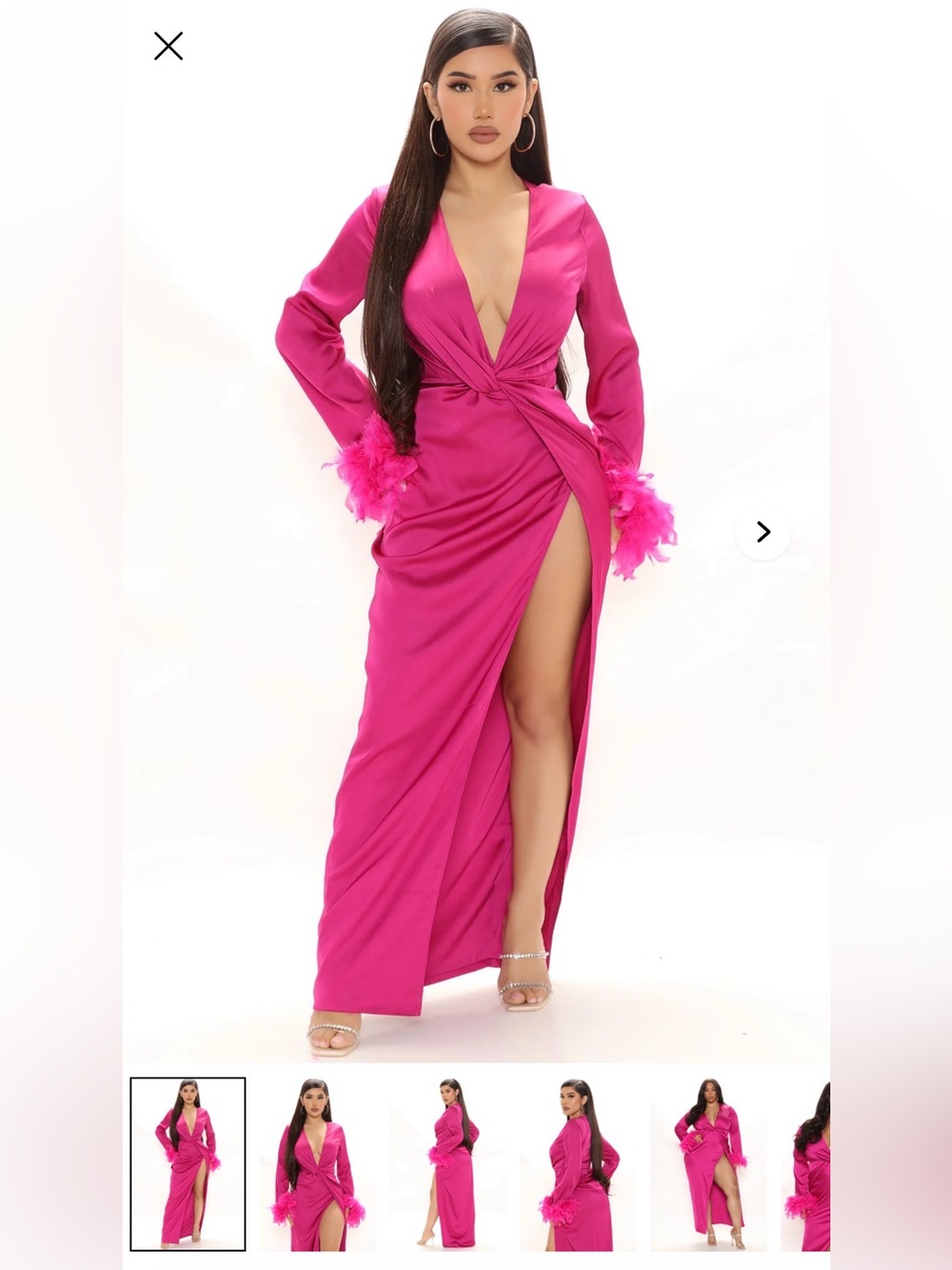 FN Maxi Hot Pink Maxi Dress
